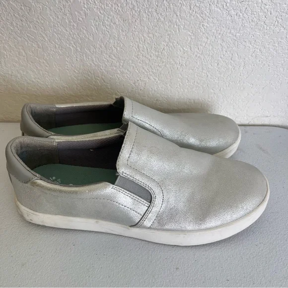 Dr. Scholl's Silver Slip-On Flats - Picture 4 of 6